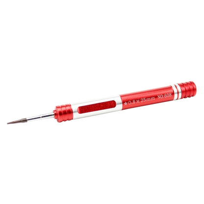608-0.8 Pentalobe 0.8 ไขควงสำหรับสกรูพอร์ตชาร์จ iPhone, 0.8 Pentalobe (Red)