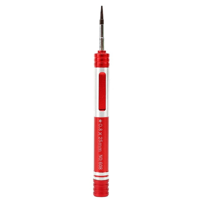 608-0.8 Pentalobe 0.8 ไขควงสำหรับสกรูพอร์ตชาร์จ iPhone, 0.8 Pentalobe (Red)