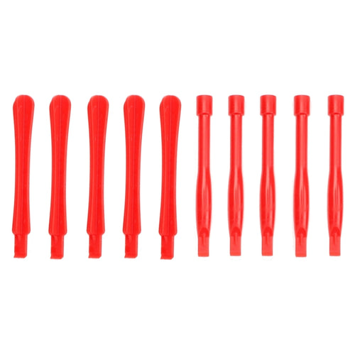 10 ชิ้นเครื่องมือซ่อมโทรศัพท์มือถือ Spudgers (5 ชิ้นรอบ + 5 ชิ้นสี่เหลี่ยม), 5 PCS Round + 5 PCS Square(Red), 5 PCS Round + 5 PCS Square(Yellow)
