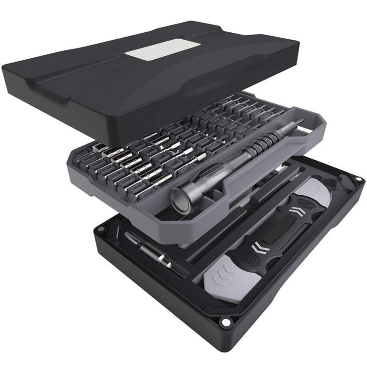 JAKEMY JM-8173 69 in 1 Professional ไขควงมัลติฟังก์ชั่นชุดเครื่องมือช่างที่มีความแม่นยำพร้อมการออกแบบหลายชั้น, JM-8173