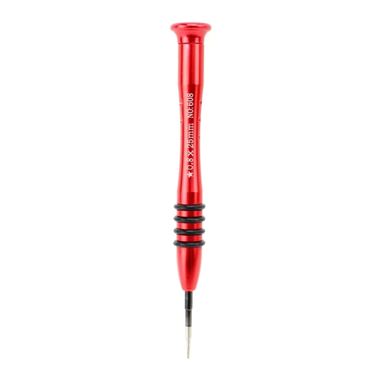 JIAFA JF-668 0.8 Pentalobe 0.8 ไขควงสำหรับสกรูพอร์ตชาร์จ iPhone, 0.8 Pentalobe (Red)