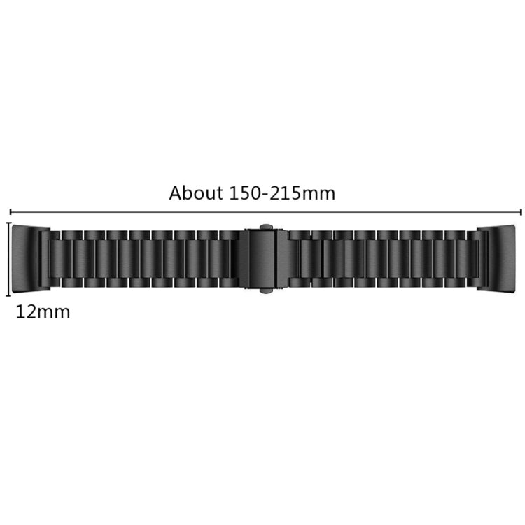 สายนาฬิกาสแตนเลสแบบแข็งสามเม็ดหนังสติ๊กหัวเข็มขัดสำหรับ Fitbit Charge 4, Three Beads for Fitbit Charge 4