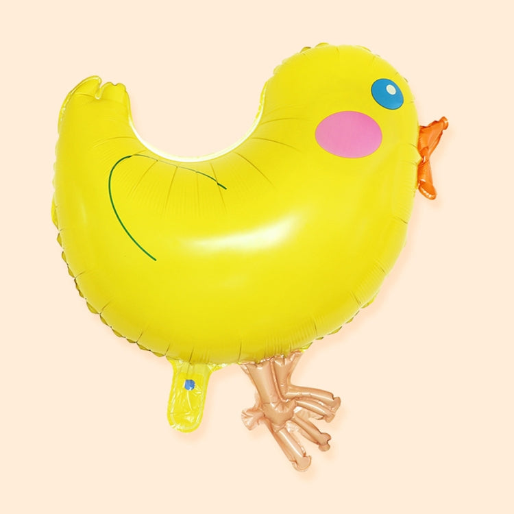การ์ตูนไก่ลายอีสเตอร์ปาร์ตี้วันหยุดลูกโป่งเครื่องประดับสัตว์, การจัดส่งสีแบบสุ่ม, Cartoon Chicken Pattern Balloons