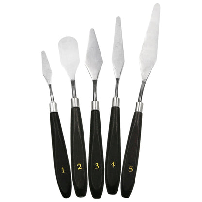 5 in 1 QST EXPRESS อุปกรณ์ศิลปะสี Toning มีดโกนสแตนเลส, 5 in 1 (Black)