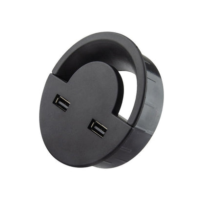 80 มม.เดสก์ท็อป Outlet สาย USB ลวดฝาครอบรอบ Winder Holder, 80mm