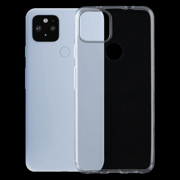 สำหรับ Google Pixel 5A 5G 0.75 มม. เคสป้องกันนุ่ม TPU โปร่งใสบางเฉียบ, For Google Pixel 5A 5G