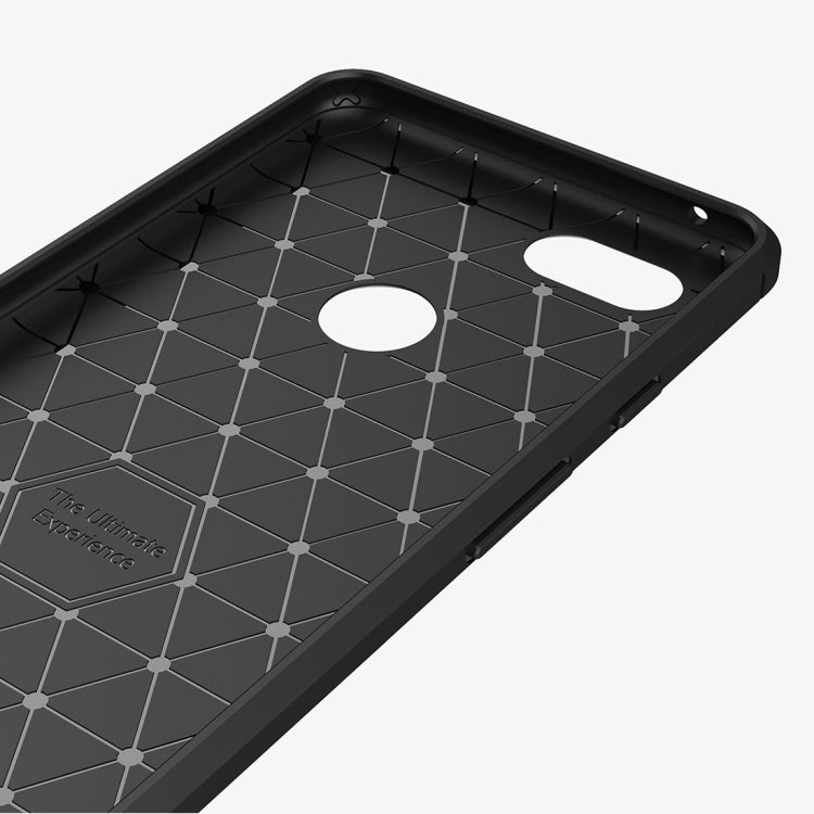 เคส TPU กันกระแทกคาร์บอนไฟเบอร์เนื้อขัดเงาสำหรับ Google Pixel 3 XL, For Google Pixel 3 XL