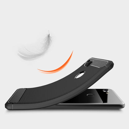 เคส TPU กันกระแทกคาร์บอนไฟเบอร์เนื้อขัดเงาสำหรับ Google Pixel 3 XL, For Google Pixel 3 XL
