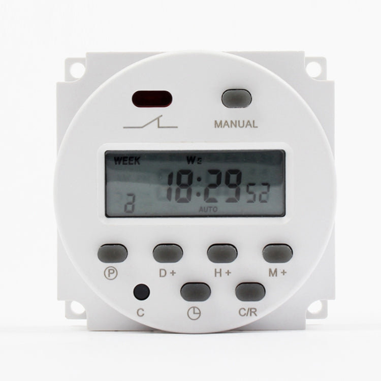 CN101A DC12V เวลาไมโครคอมพิวเตอร์สวิตช์ดิจิตอล LCD Power Timer, DC12V