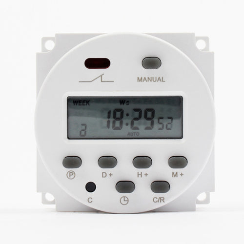 CN101A DC12V เวลาไมโครคอมพิวเตอร์สวิตช์ดิจิตอล LCD Power Timer, DC12V