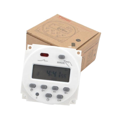 CN101A DC12V เวลาไมโครคอมพิวเตอร์สวิตช์ดิจิตอล LCD Power Timer, DC12V