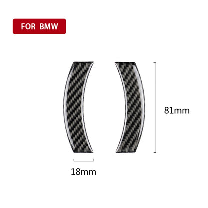 2 ชิ้นรถ F แชสซีแผงนำทางคาร์บอนไฟเบอร์สติกเกอร์ตกแต่งสำหรับ BMW Mini Cooper Countryman Clubman F54 / F55 / F56 / F60, For BMW Mini F55