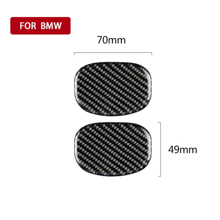 รถที่นั่งด้านหลังจับคาร์บอนไฟเบอร์สติกเกอร์ตกแต่งสำหรับ BMW Mini Cooper F55/F56, For BMW Mini Cooper JCW One F56