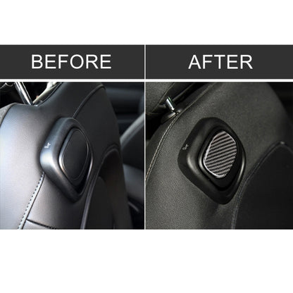 รถที่นั่งด้านหลังจับคาร์บอนไฟเบอร์สติกเกอร์ตกแต่งสำหรับ BMW Mini Cooper F55/F56, For BMW Mini Cooper JCW One F56