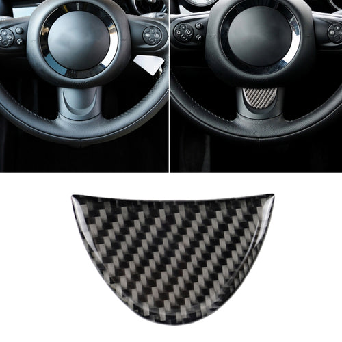 พวงมาลัยรถยนต์คาร์บอนไฟเบอร์สติกเกอร์ตกแต่งสำหรับ BMW Mini R53 / R55 / R57 / R58 / R59 / R60 / R50 / R52 / F55 / F56, For BMW Mini R53