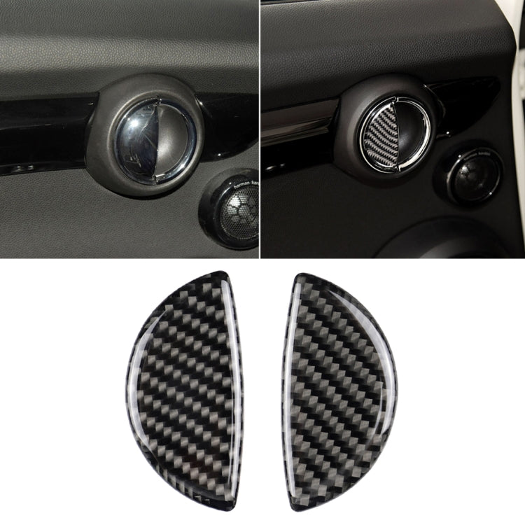 2 ชิ้น R / F สากลมือจับประตูรถคาร์บอนไฟเบอร์สติ๊กเกอร์ตกแต่งสำหรับ BMW Mini R55 / R56 / R60 / R61 / F55 / F54 / F60, For BMW Mini R55