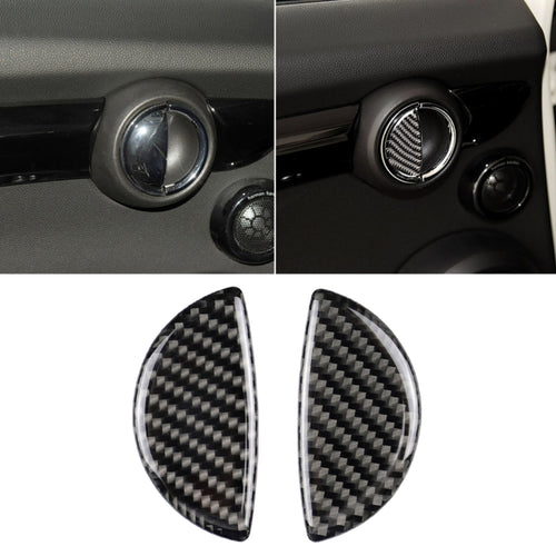 2 ชิ้น R / F สากลมือจับประตูรถคาร์บอนไฟเบอร์สติ๊กเกอร์ตกแต่งสำหรับ BMW Mini R55 / R56 / R60 / R61 / F55 / F54 / F60, For BMW Mini R55