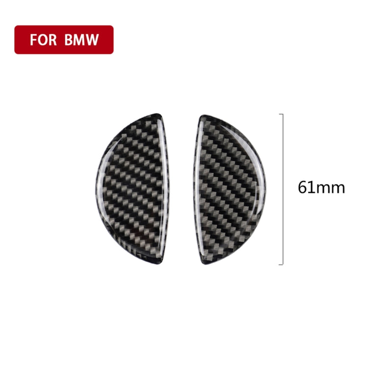 2 ชิ้น R / F สากลมือจับประตูรถคาร์บอนไฟเบอร์สติ๊กเกอร์ตกแต่งสำหรับ BMW Mini R55 / R56 / R60 / R61 / F55 / F54 / F60, For BMW Mini R55
