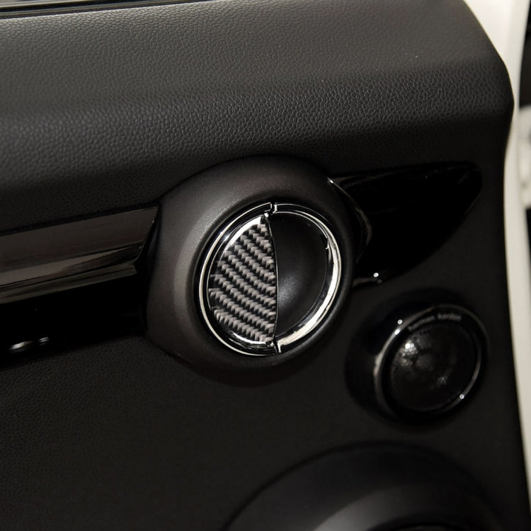 2 ชิ้น R / F สากลมือจับประตูรถคาร์บอนไฟเบอร์สติ๊กเกอร์ตกแต่งสำหรับ BMW Mini R55 / R56 / R60 / R61 / F55 / F54 / F60, For BMW Mini R55