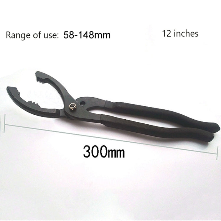 12 นิ้วรถซ่อมประแจกรองน้ำมัน Plier Disassembly เฉพาะ CLAMP FILTER จาระบีประแจเครื่องมือพิเศษ, 12 Inch
