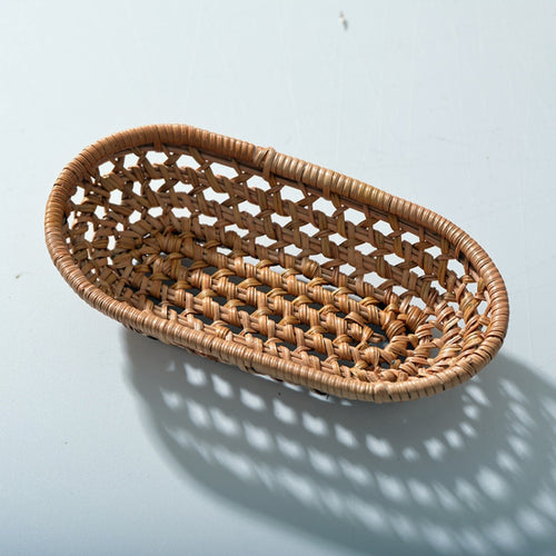 GP36 ตะกร้าใส่ผ้าขนหนูลายหวายถักเล็ก, Towel Holder Basket