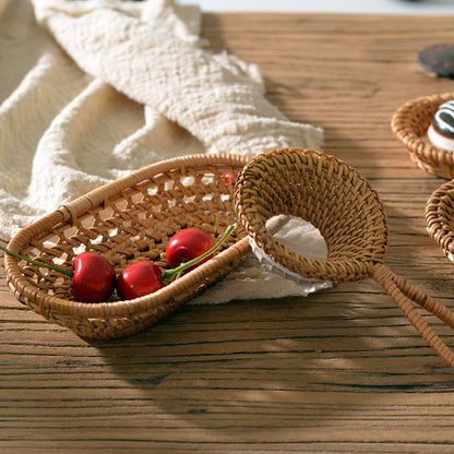 GP36 ตะกร้าใส่ผ้าขนหนูลายหวายถักเล็ก, Towel Holder Basket