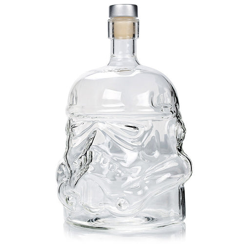 ขวดแก้วหม้อไวน์ขวดเหล้าคริสตัลใสวอดก้าขวดเหล้าของขวัญความจุ: 650 มล, Glass Bottle