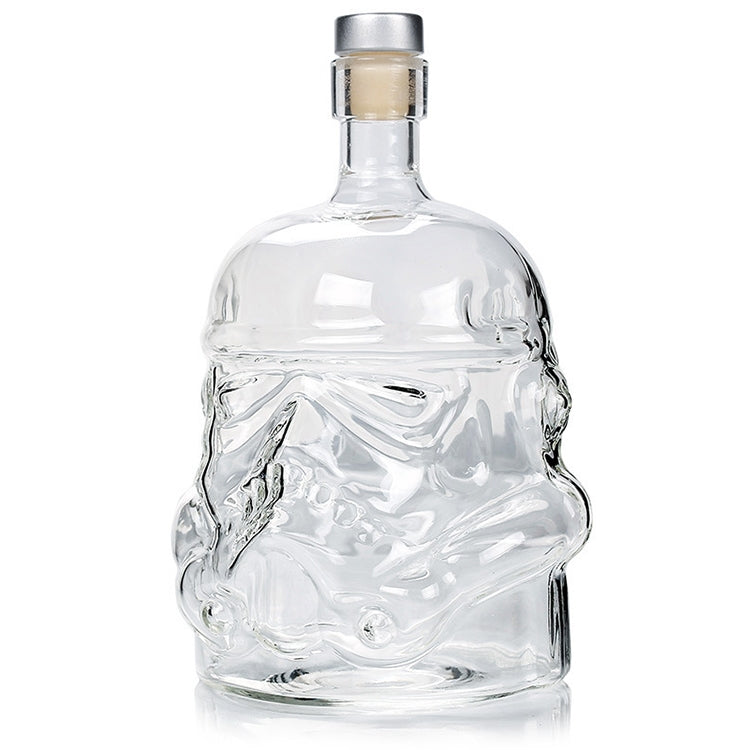 ขวดแก้วหม้อไวน์ขวดเหล้าคริสตัลใสวอดก้าขวดเหล้าของขวัญความจุ: 650 มล, Glass Bottle