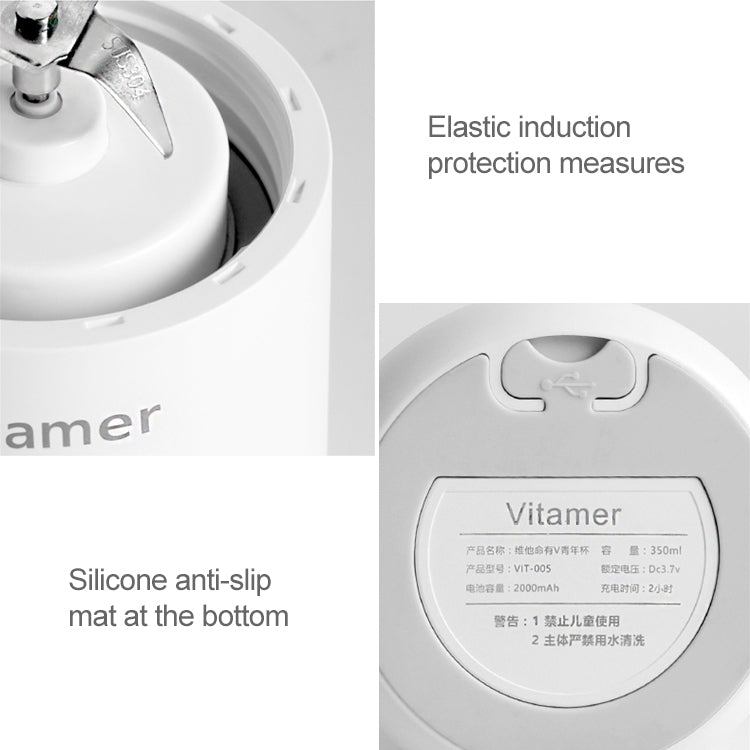 Vitamer USB Mini แบบพกพา Juicer เครื่องปั่นน้ำผลไม้มะนาวผลไม้ Squeezers Reamers ขวด