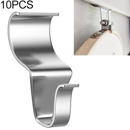 10 ชิ้น / เซ็ตสแตนเลสซ่อนผนัง เบ็ด สร้างสรรค์ไม่พรุน ไม้แขวนเสื้อ, Non Perforated Hanger