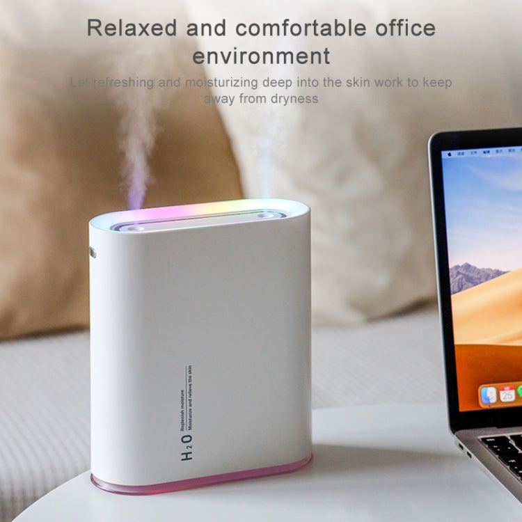 Y10 Runway Dual Jet Humidifier สีสัน Marquee Night Light 1L เครื่องฟอกอากาศสำหรับโฮมออฟฟิศ