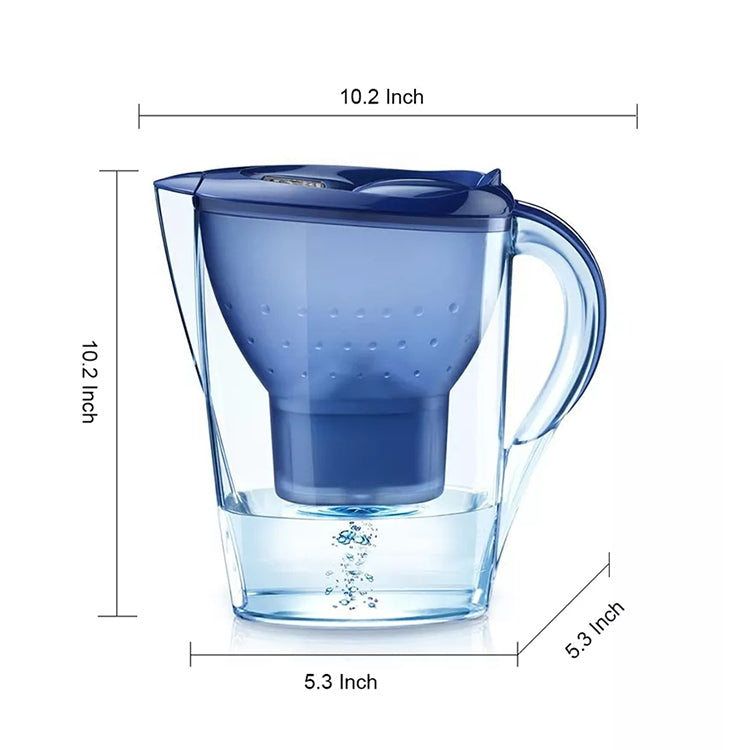 เครื่องกรองน้ำกาต้มน้ำถ่านกัมมันต์ขนาด 3.5 ลิตรพร้อมไส้กรอง, 3.5L (Dark Blue), 3.5L(White)
