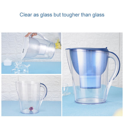 เครื่องกรองน้ำกาต้มน้ำถ่านกัมมันต์ขนาด 3.5 ลิตรพร้อมไส้กรอง, 3.5L (Dark Blue), 3.5L(White)