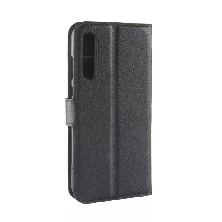 สำหรับ Huawei P20 Pro ซองหนังพลิกแนวนอนเนื้อลิ้นจี่พร้อมกระเป๋าสตางค์และผู้ถือและช่องเสียบการ์ด, For Huawei P20 Pro