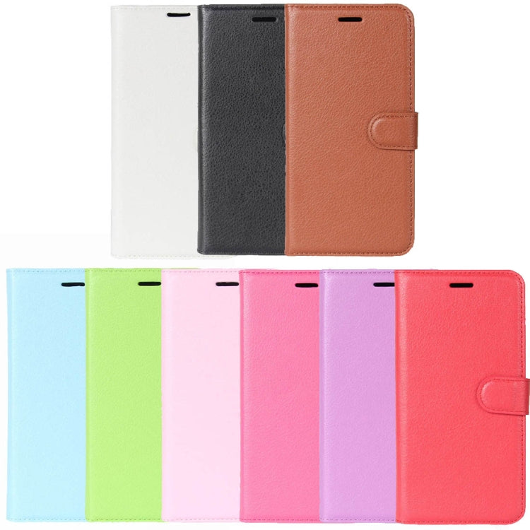 สำหรับ Huawei P20 Pro ซองหนังพลิกแนวนอนเนื้อลิ้นจี่พร้อมกระเป๋าสตางค์และผู้ถือและช่องเสียบการ์ด, For Huawei P20 Pro