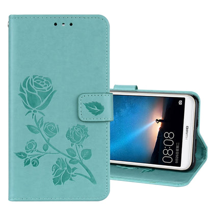 สำหรับ Huawei Mate 10 Lite Rose นูนซองหนัง PU สิ่งแวดล้อมพลิกแนวนอนพร้อมตัวยึดและช่องเสียบการ์ดและกระเป๋าสตางค์, For Huawei Mate 10 Lite, Huawei Mate 10 Lite