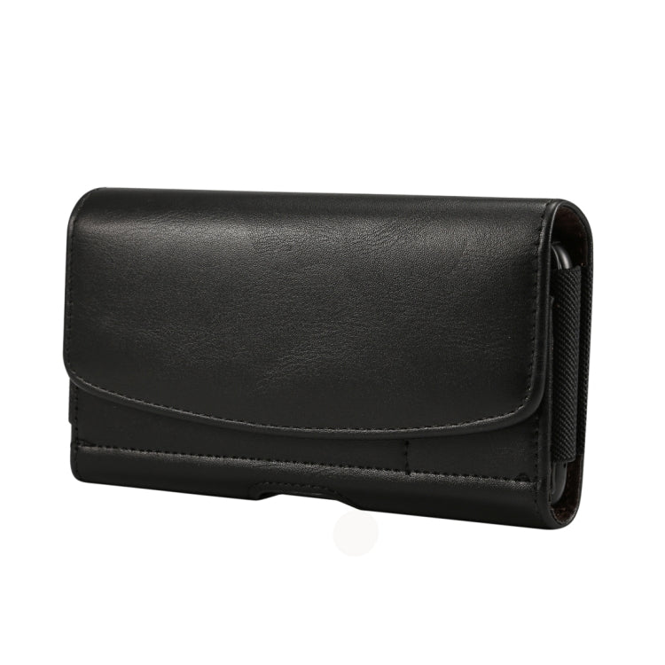 Men Lambskin Texture โทรศัพท์มือถืออเนกประสงค์อเนกประสงค์กระเป๋าหนังคาดเอวสำหรับสมาร์ทโฟนขนาด 6.9 นิ้วหรือต่ำกว่าพร้อมช่องเสียบการ์ด