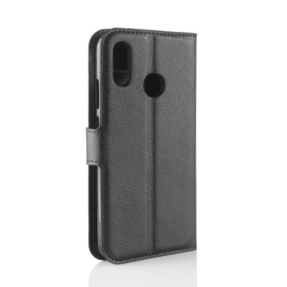 ซองหนังพลิกแนวนอนเนื้อลิ้นจี่สำหรับ Huawei P30 Lite พร้อมกระเป๋าสตางค์และที่ใส่และช่องเสียบการ์ด, For Huawei P30 Lite