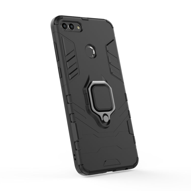 เคสกันกระแทก PC + TPU สำหรับ Huawei Y9 2018 พร้อมที่วางแหวนแม่เหล็ก, For Huawei Y9 2018