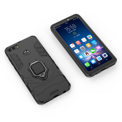 เคสกันกระแทก PC + TPU สำหรับ Huawei Y9 2018 พร้อมที่วางแหวนแม่เหล็ก, For Huawei Y9 2018