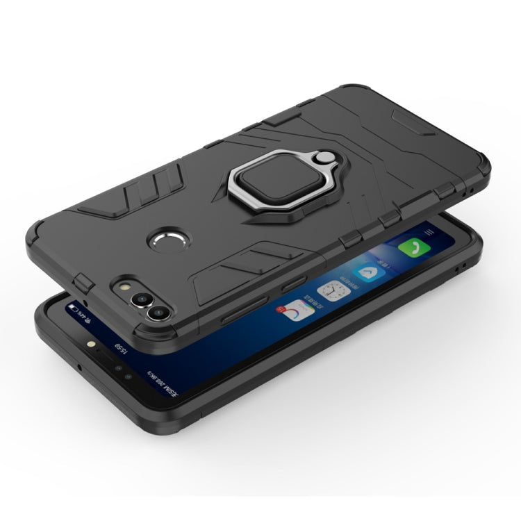 เคสกันกระแทก PC + TPU สำหรับ Huawei Y9 2018 พร้อมที่วางแหวนแม่เหล็ก, For Huawei Y9 2018