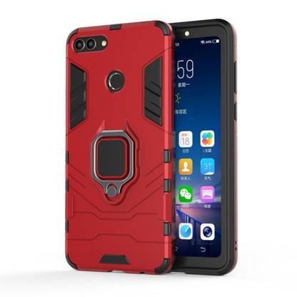 เคสกันกระแทก PC + TPU สำหรับ Huawei Y9 2018 พร้อมที่วางแหวนแม่เหล็ก, For Huawei Y9 2018