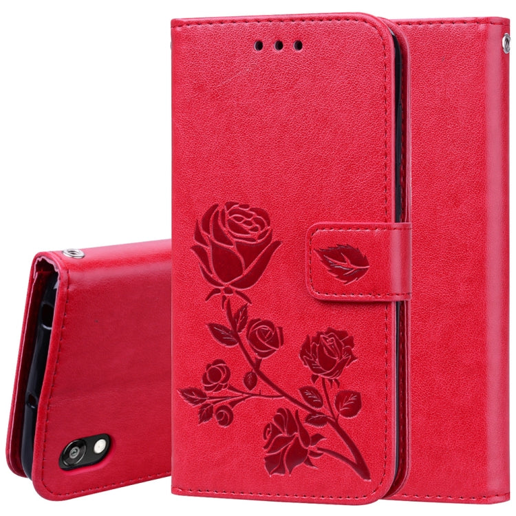 ซองหนัง PU พลิกแนวนอนลายดอกกุหลาบสำหรับ Huawei Honor 8S / Y5 (2019) พร้อมตัวยึดและช่องเสียบการ์ดและกระเป๋าสตางค์, For Huawei Honor 8S / Y5 (2019)