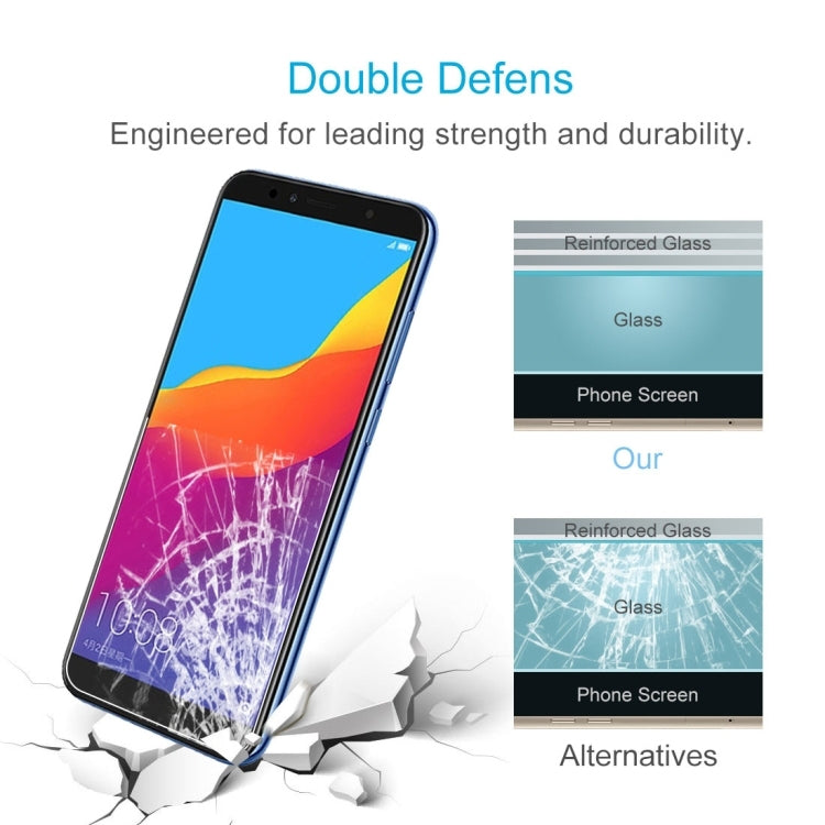 50 ชิ้น 0.26 มิลลิเมตร 9H 2.5D ฟิล์มกระจกนิรภัยสำหรับหัวเว่ยเกียรติ 7A, For Honor 7A(50 PCS)
