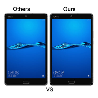 75 ชิ้นสำหรับ Huawei MediaPad M3 Lite 8.0 นิ้ว 0.3 มิลลิเมตร 9H ความแข็งพื้นผิวฟิล์มกระจกนิรภัยป้องกันการระเบิด, For M3 Lite 8.0