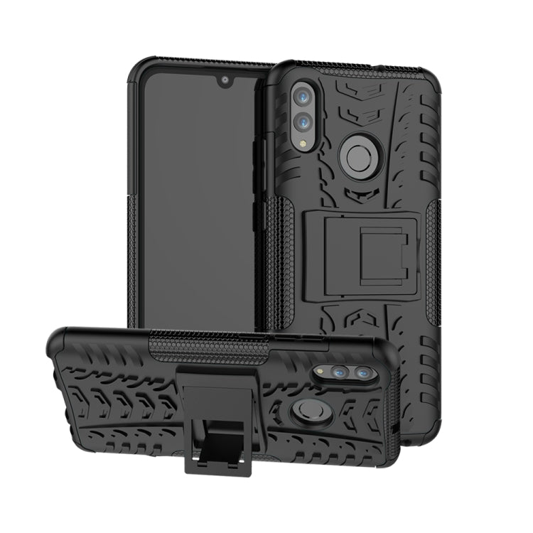 พื้นผิวยาง TPU + PC เคสกันกระแทกสำหรับ Huawei Honor 10 Lite / P Smart (2019) พร้อมตัวยึด, For Honor 10 Lite