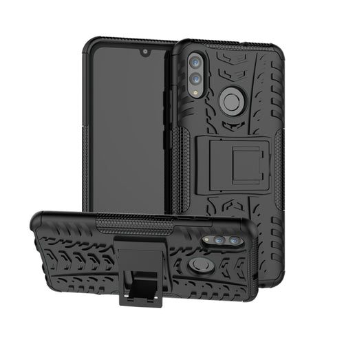 พื้นผิวยาง TPU + PC เคสกันกระแทกสำหรับ Huawei Honor 10 Lite / P Smart (2019) พร้อมตัวยึด, For Honor 10 Lite