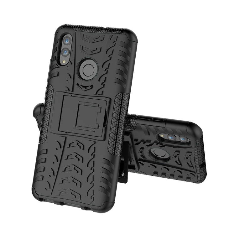 พื้นผิวยาง TPU + PC เคสกันกระแทกสำหรับ Huawei Honor 10 Lite / P Smart (2019) พร้อมตัวยึด, For Honor 10 Lite
