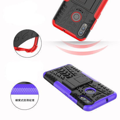 พื้นผิวยาง TPU + PC เคสกันกระแทกสำหรับ Huawei Honor 10 Lite / P Smart (2019) พร้อมตัวยึด, For Honor 10 Lite