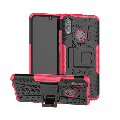 พื้นผิวยาง TPU + PC เคสกันกระแทกสำหรับ Huawei Honor 10 Lite / P Smart (2019) พร้อมตัวยึด, For Honor 10 Lite